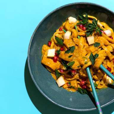 Noodles con curry 